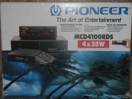 Кассет. маг-фон+радио+CD-ченджер pioneer MCD 4100