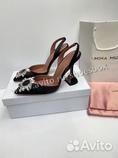 Босоножки амина муадди черные