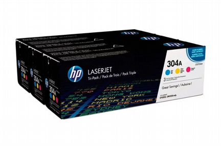 Оригинальный картридж HP CC531/2/3A (№304A) мульти