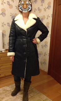 Дубленка (кожаное пальто) Vito Ponti, суперцена