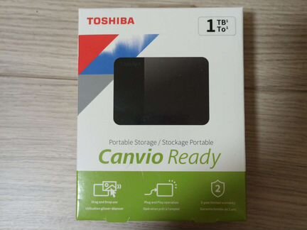 Внешний HDD 1Tb Toshiba(на гарантии,не распакован)
