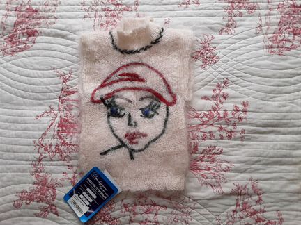 Тужурка (жилетка) ручной работы из козьего пуха р