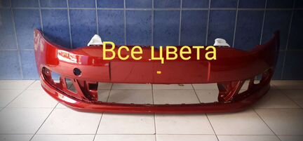 Бампер передний Volkswagen Polo красный