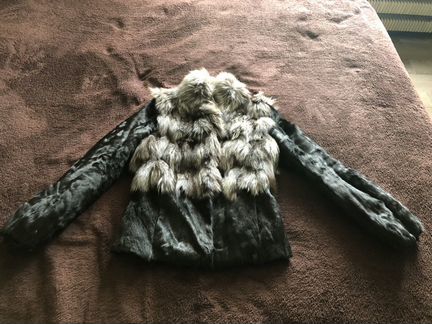 Шуба Acasta Женская куртка меховая из шкурок козля