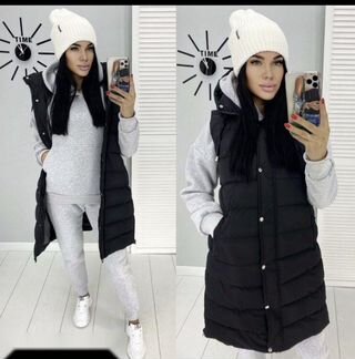 Теплый зимний костюм женский