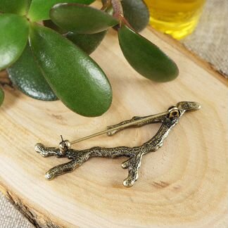 Брошь Веточка 59х25мм 