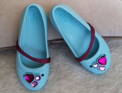 Новые crocs для девочки, С11 (17 см по стельке)