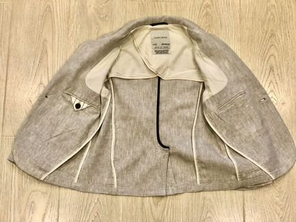 Пиджак льняной zara для мальчика 110
