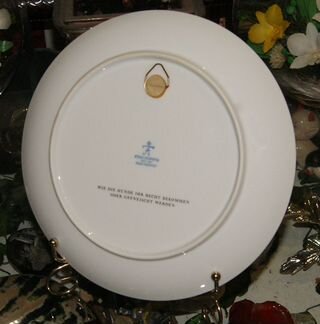 Настенная тарелка охота Furstenberg 1970е