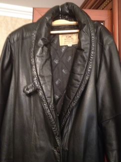 Кожаное пальто