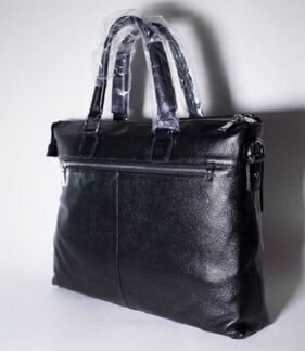 Мужская кожаная сумка -ноутбук 15,6 40х30