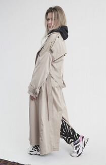 Тренч тренчкот плащ бежевый