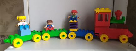 Lego Duplo: 2 больших набора, поезд, автобус