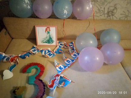 Цифра 3.Атрибутика на день рождения