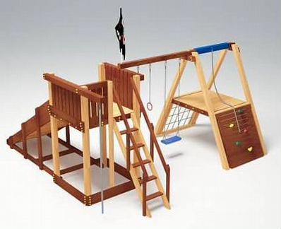 Детская деревянная площадка Савушка 4 сезона - 1