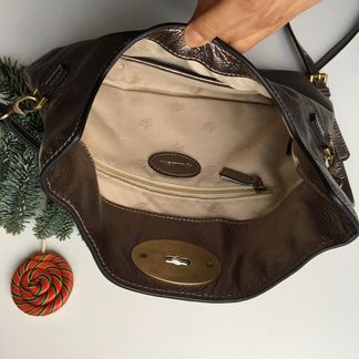 Сумка Клатч Mulberry кожаный металлик новый