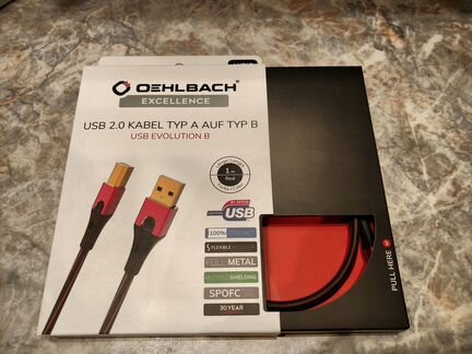Кабель USB 2.0 A-B / Oehlbach USB Evolution 1м