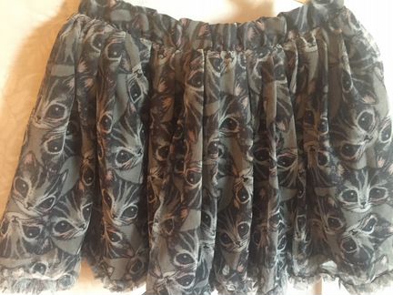 Юбка HM с котятами, 7-8 лет