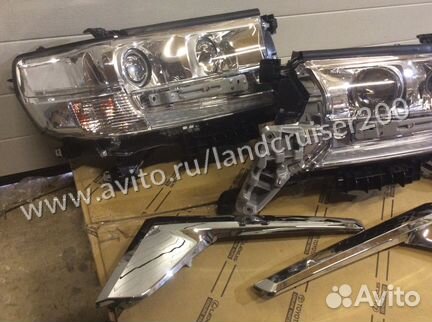 Передние фары Land Cruiser 200 2015-2019