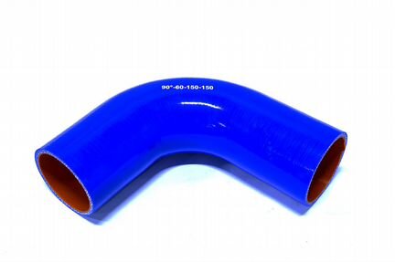 Патрубок силиконовый угловой Ф 60 мм L150х150 мм