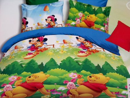Детское белье 5D сатин Микки Маус новое