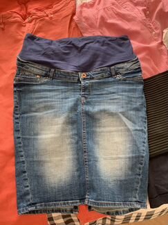 Юбка джинсовая для беременных размер 40 европейски