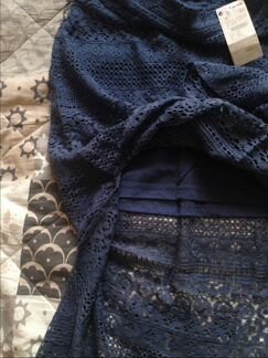 Новая кружевная макси юбка kiabi