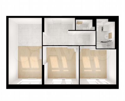 2-к квартира, 58.5 м², 10/33 эт.