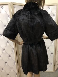 Норковая шуба с поясом (Размер 42-44) #1672