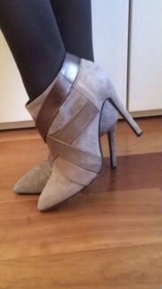 Ботильоны новые Patrizia Pepe кожаные