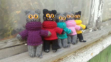 Котики-брошки