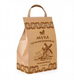 Мука пшеничная цельнозерновая Дивинка 1кг и 4,1кг