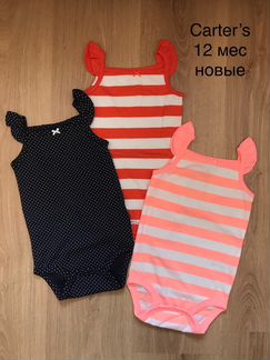 Carter’s новые боди лето 12 мес (74-80)