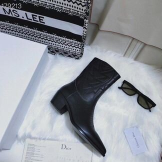 Ботильоны кожаные Christian Dior