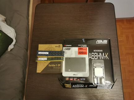 A68HM-k+SSD Kingston 120gb+AMD A6-7400 Series