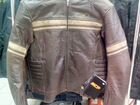 Мужская кожаная мото куртка MCP Hemet коричневая объявление продам