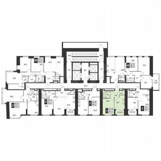 1-к квартира, 37.6 м², 15/47 эт.