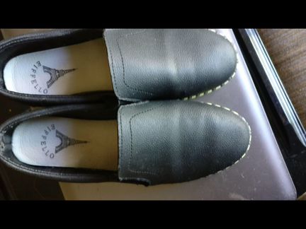 Слипоны кожаные