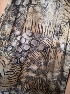 Длинное платье тигровое р. 42