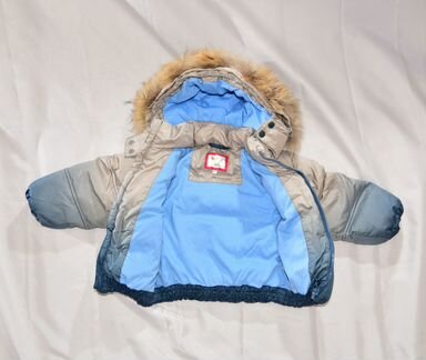 Куртка и комбез Baby Club теплый с натуральным мех