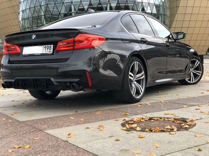 Насадки двойные на глушитель Акрапович M5 BMW G30