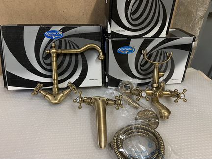 Комплект смесителей Quaranta Бронза Италия