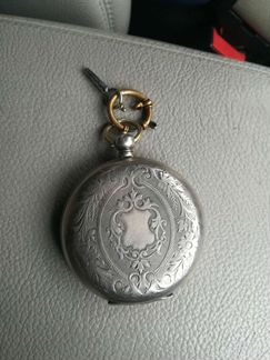 Часы карманные perret & fils серебро 19век