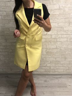 Платье-пиджак, жилет