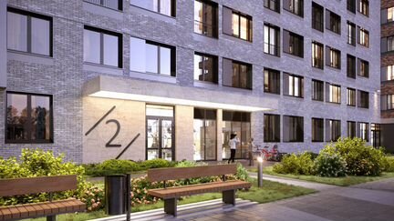 1-к апартаменты, 43.3 м², 2/12 эт.