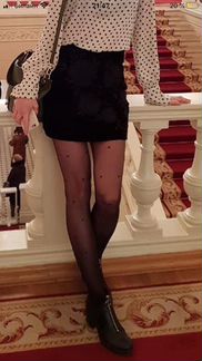 Юбка мини из бархата