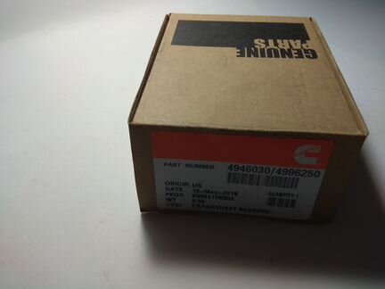 Вкладыш коренной верхний STD Cummins ISF 2.8