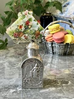 Чайница, серебро, банка для чая