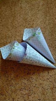 Кулечки для осыпания молодоженов