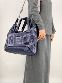Сумка Chanel женская спортивная дутая фиолетовый